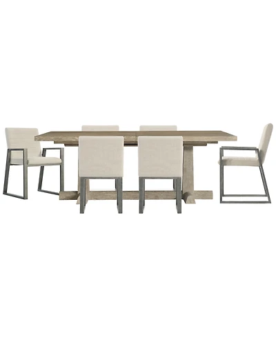 Bernhardt Tribeca 7-Piece Rectangle Dining Set (Table, 4 Side Chairs, & 2 Arm Chairs)