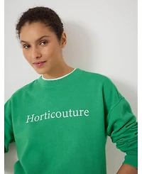 Hush Women's Horticouture Printed Graphic Sweatshirt