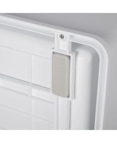 Ruie Fully Enclosed Cat Litter Box with Front Entry Top Exit and Scoop