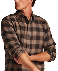 Weatherproof Vintage Men's Gauze Dobby Plaid Shirt