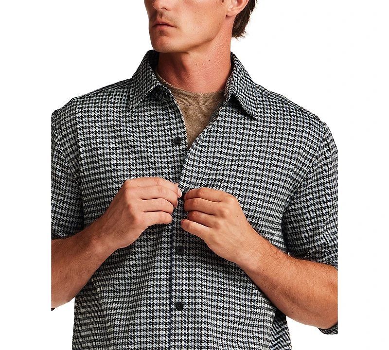 Weatherproof Vintage Men's Knit Check Long-Sleeve Shirt