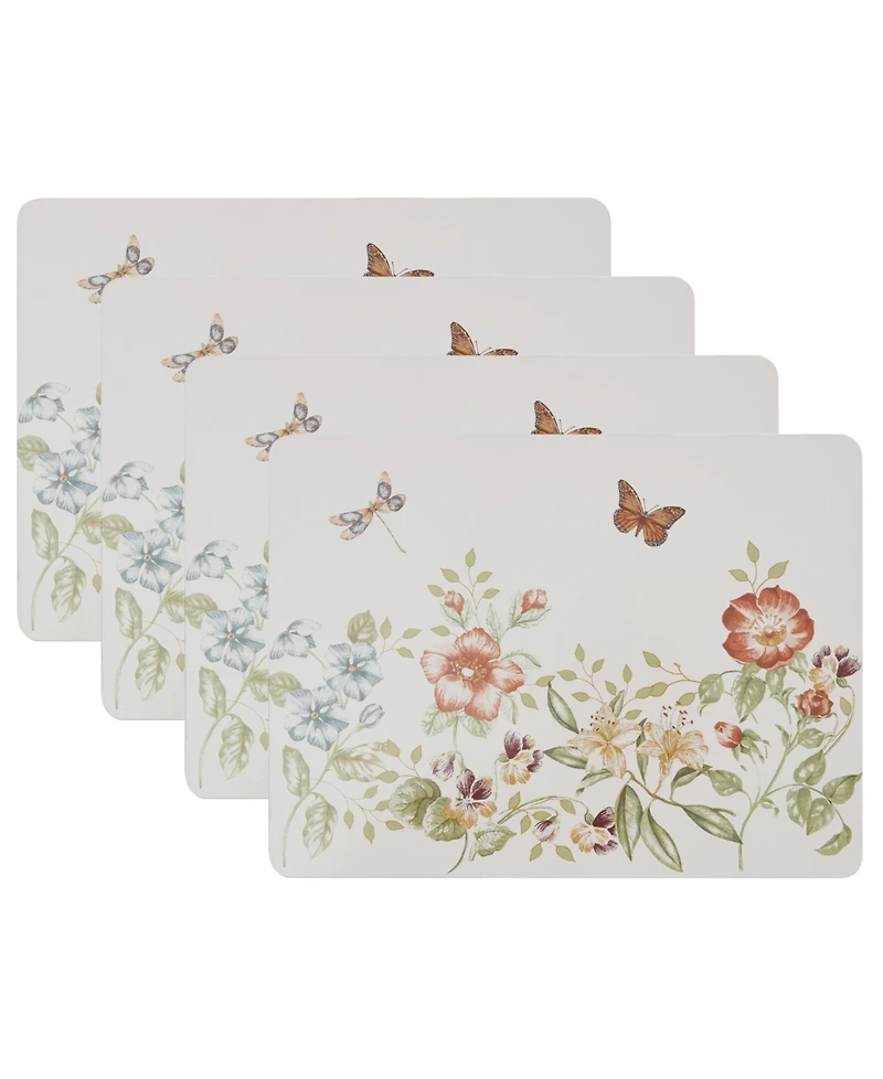 Lenox Butterfly Meadow Fall Cork Placemats, Set of 4