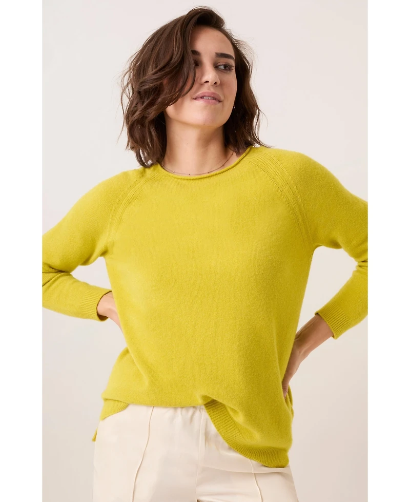 Celtic and Co. Women's Alpaca Silk Blend Crew Neck Sweater