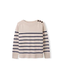 Celtic & Co. Women's Button Detail Gansey Sweater