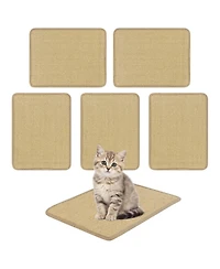 Hongge Horizontal Sisal Cat Scratching Mat Set of 6, 24 x 16 Inch