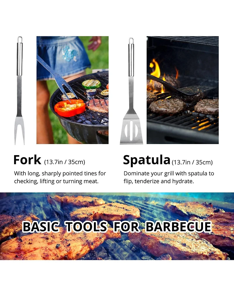 Xdovet Bbq Tool Set Stainless Steel Grill Accessories with Bag