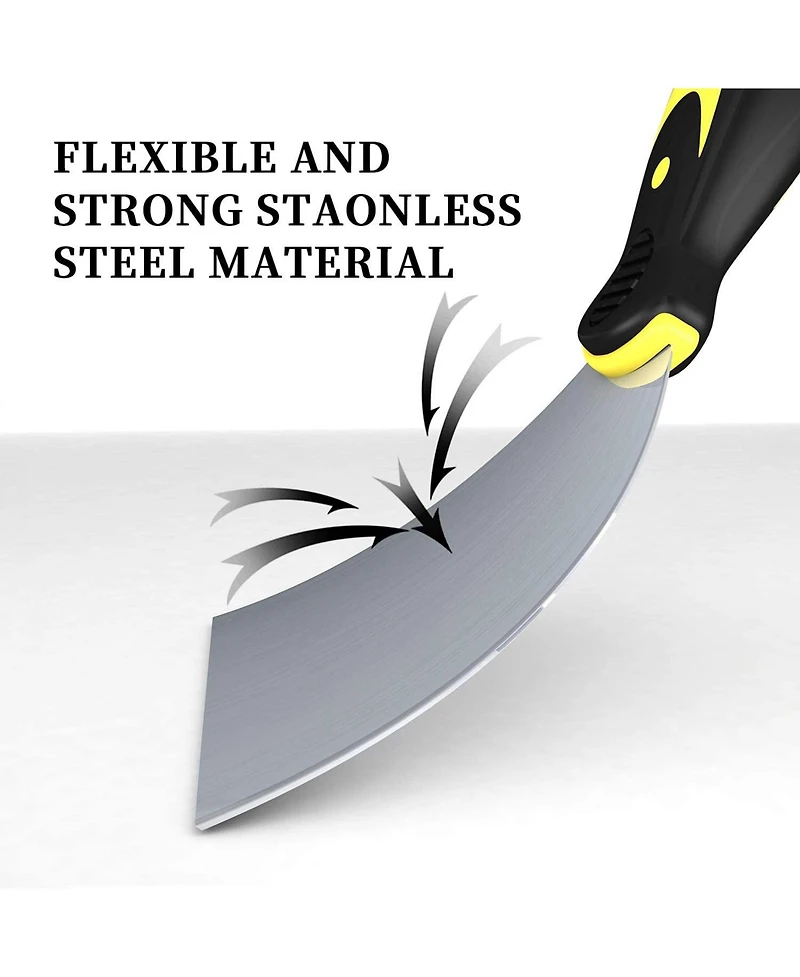 Xdovet Metal Putty Scrapers Drywall Plaster Wallpaper Tool Set