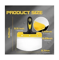 Xdovet Stainless Steel Bucket Scoop Putty Scraper pair of 2