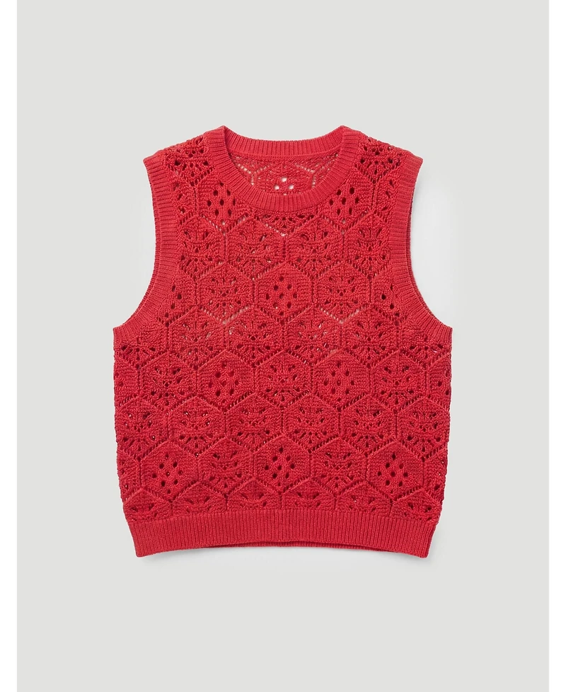 Hush Women's Geometric Crochet Vest