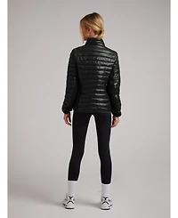 JACK1T Women's Short Funnel-Neck Puffer Jacket
