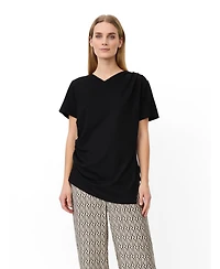 Masai Copenhagen Women's MaDorel V-Neck Short-Sleeve Draped T-Shirt