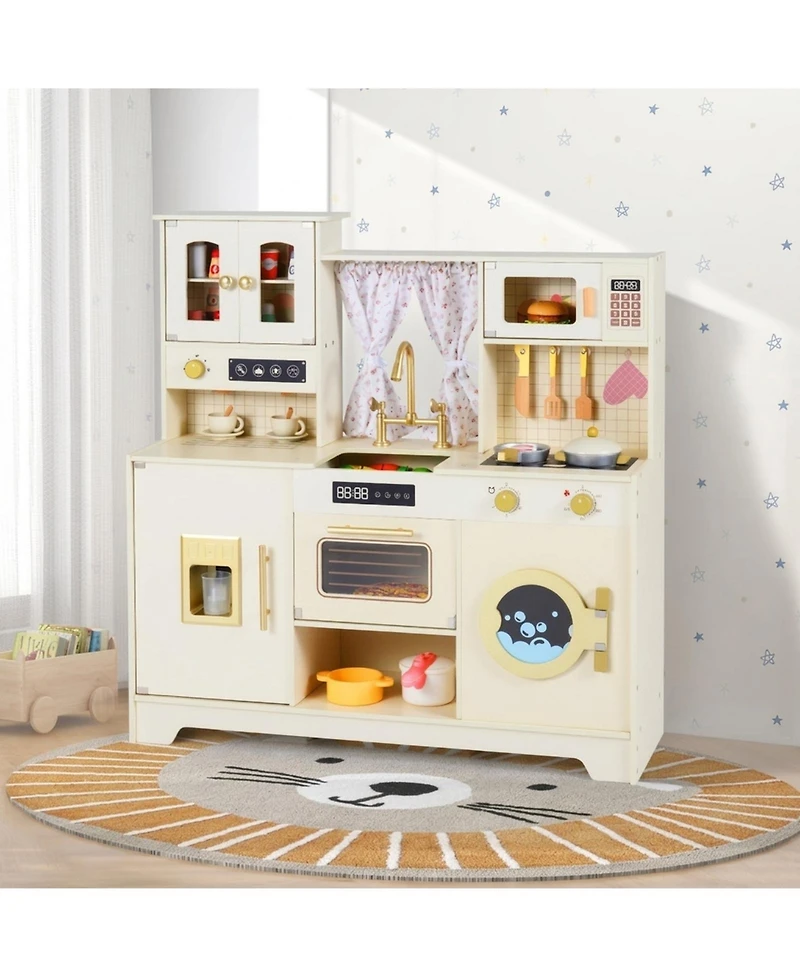 Hongge Clicking Knobs 14-Piece Play Kitchen, Ages 3+