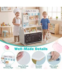 Hongge Wooden Ice Cream Shop 27-Piece Playset, Ages 3+