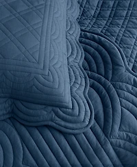 Charter Club Bailey Scallop Sham, Euro, Macy's Exclusive
