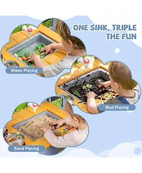 Hongge Running Water 9-Piece Mud Kitchen, Ages 3+