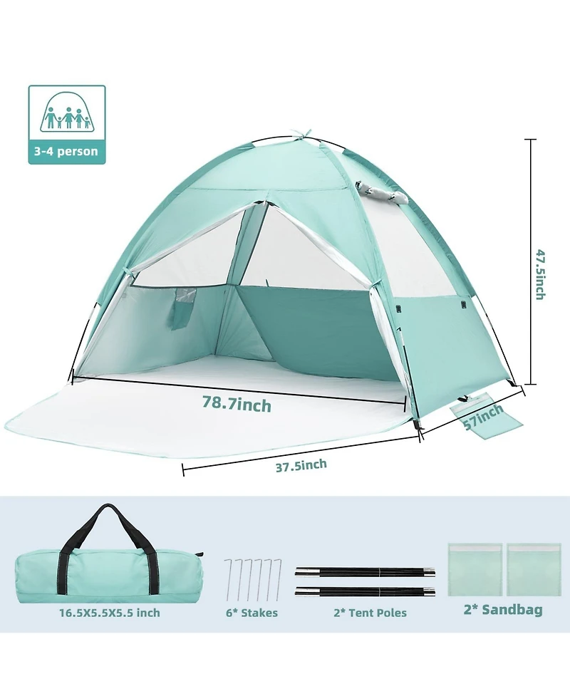 Aofar Beach Tent Sun Shade Shelter Portable Outdoor Camping