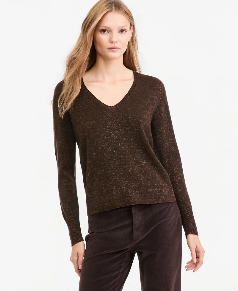 Kobi Halperin Women's Vinny V-Neck Lightweight Loose Sweater