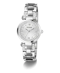 Guess Women's Quartz Silver-Tone Stainless Steel Watch 30mm
