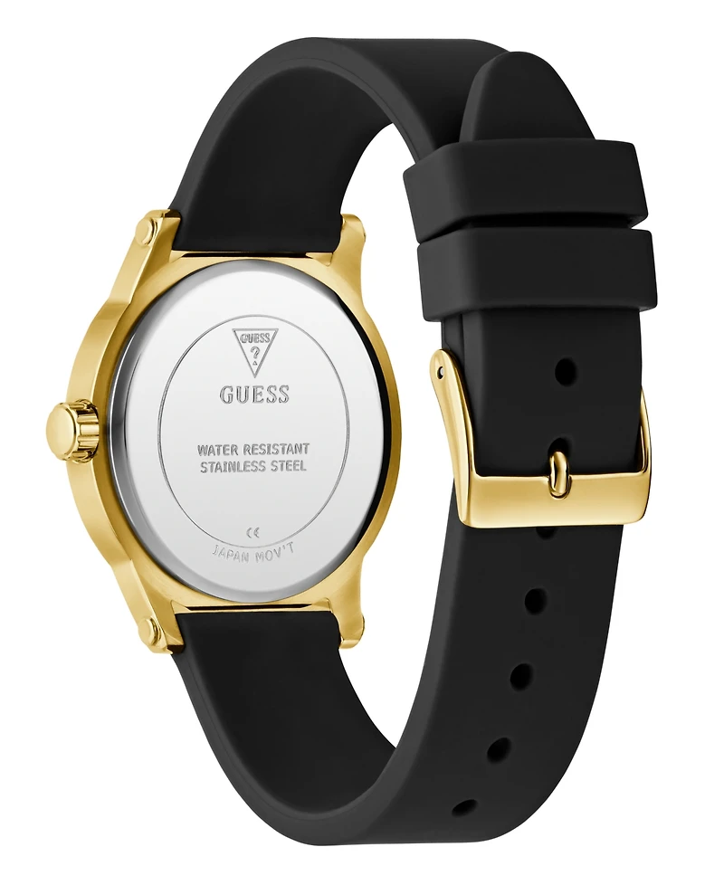Guess Women's Quartz Black Silicone Watch 36mm