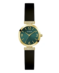 Guess Women's Quartz Black Silicone Watch 28mm