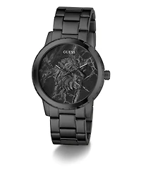 Guess Men's Quartz Black Stainless Steel Watch 44mm
