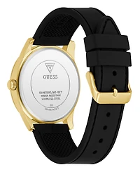 Guess Men's Black Silicone Watch 42mm