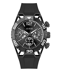 Guess Men's Quartz Silicone Watch 46mm