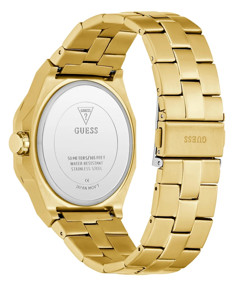 Guess Men's Quartz Gold-Tone Stainless Steel Watch 42mm