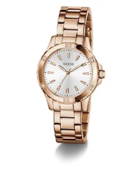 Guess Women's Quartz Rose Gold-Tone Stainless Steel Watch 35mm