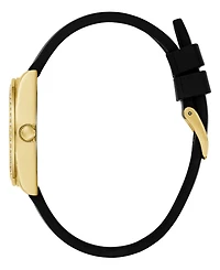 Guess Women's Quartz Black Silicone Watch 32mm