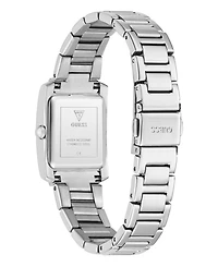 Guess Women's Quartz Silver-Tone Stainless Steel Watch 24mm x 23mm