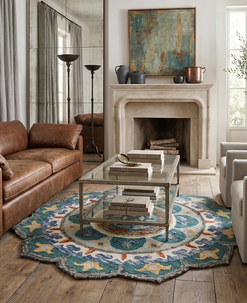 Lr Home Sweet Sinuo-109 4' x 4' Round Area Rug