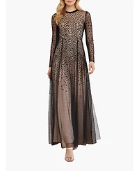 Needle & Thread Women's Sequin Cascade Round Neck Gown