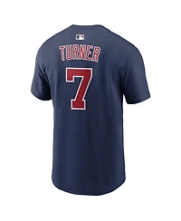 Nike Men's Trea Turner Navy Philadelphia Phillies 2026 Field of Dreams Name Number T-Shirt