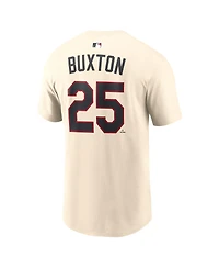 Nike Men's Byron Buxton Cream Minnesota Twins 2026 Field of Dreams Name Number T-Shirt