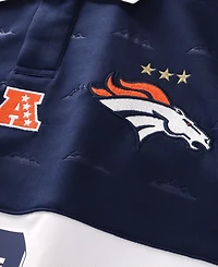 Fanatics Men's Navy Denver Broncos Football x Football Collared Fan Top