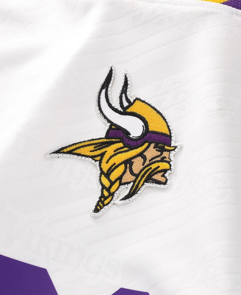 Fanatics Big Boys and Girls White Minnesota Vikings Football x V-Neck Fan Top