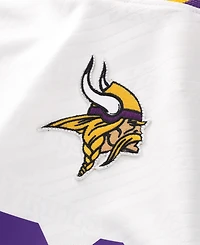 Fanatics Big Boys and Girls White Minnesota Vikings Football x V-Neck Fan Top
