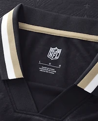 Fanatics Big Boys and Girls Black New Orleans Saints Football x Collared Fan Top