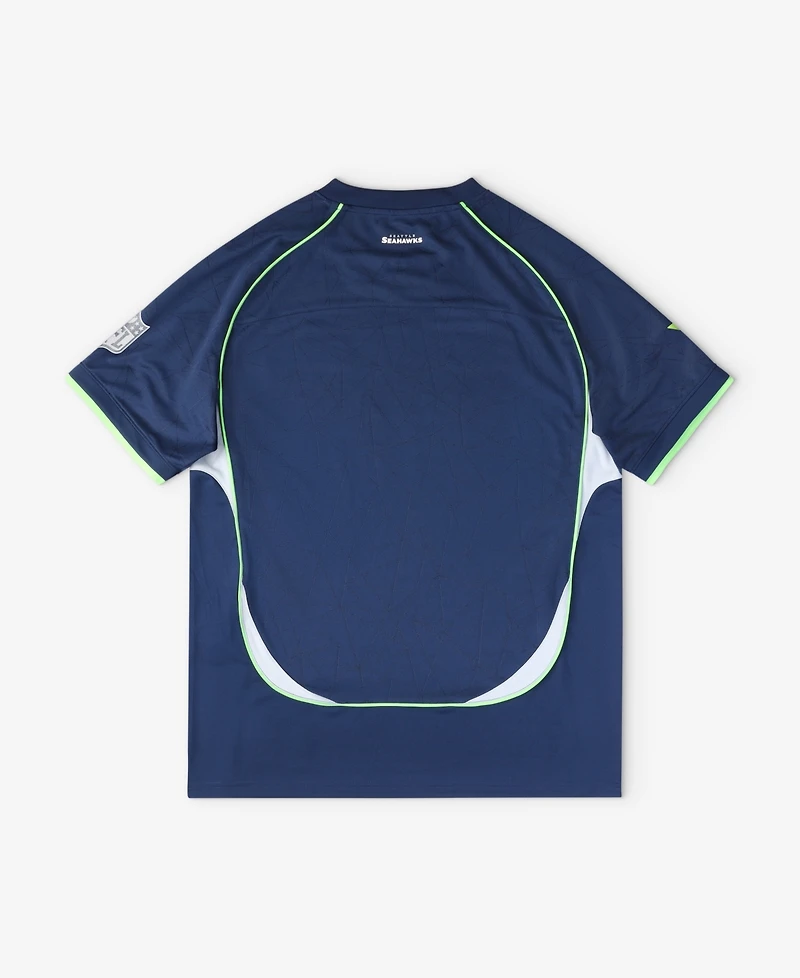 Fanatics Big Boys and Girls College Navy Seattle Seahawks Football x V-Neck Fan Top