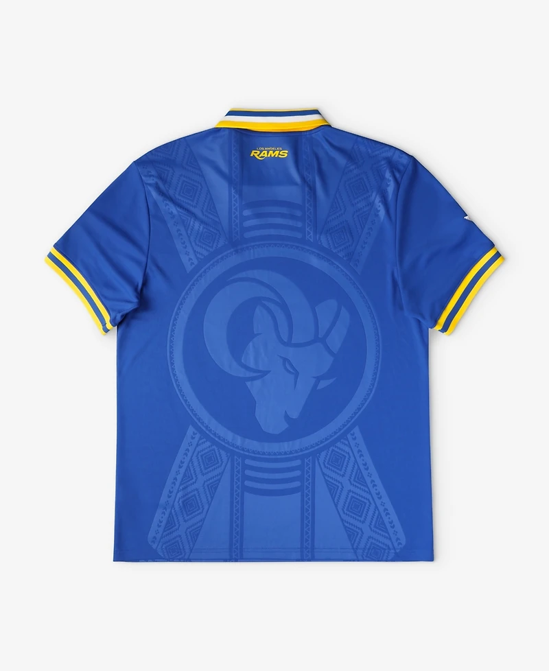 Fanatics Big Boys and Girls Royal Los Angeles Rams Football x Collared Fan Top