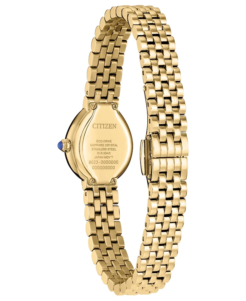 Citizen Women's Mini Rainell Gold-Tone Stainless Steel Bracelet Watch 20mm