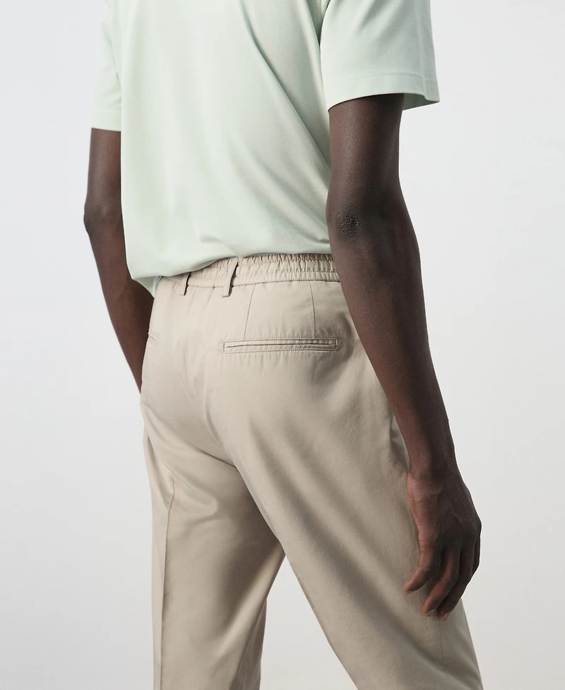 Mango Men's Slim-Fit Cotton-Lyocell-Blend Pants