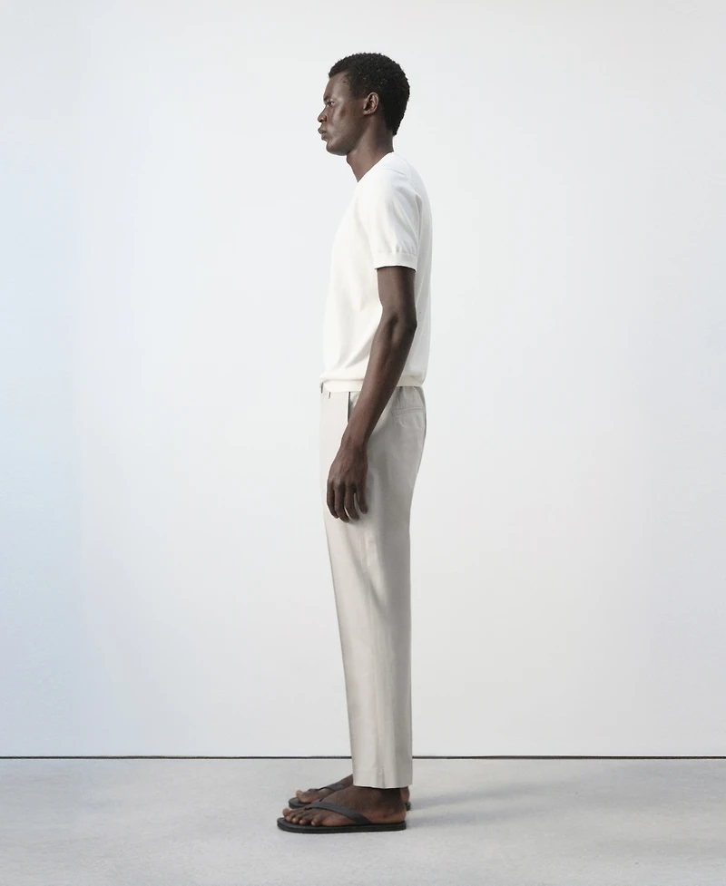Mango Men's Slim-Fit Cotton-Lyocell-Blend Pants