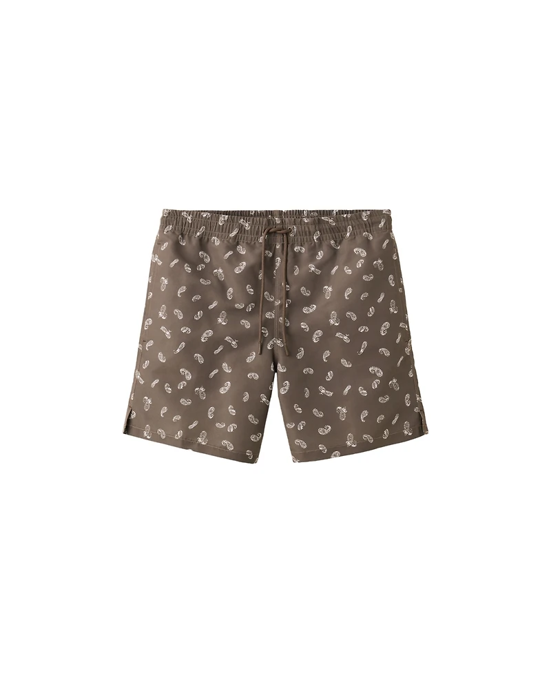 Mango Men's Drawstring Printed Swimsuit