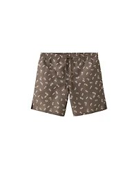Mango Men's Drawstring Printed Swimsuit
