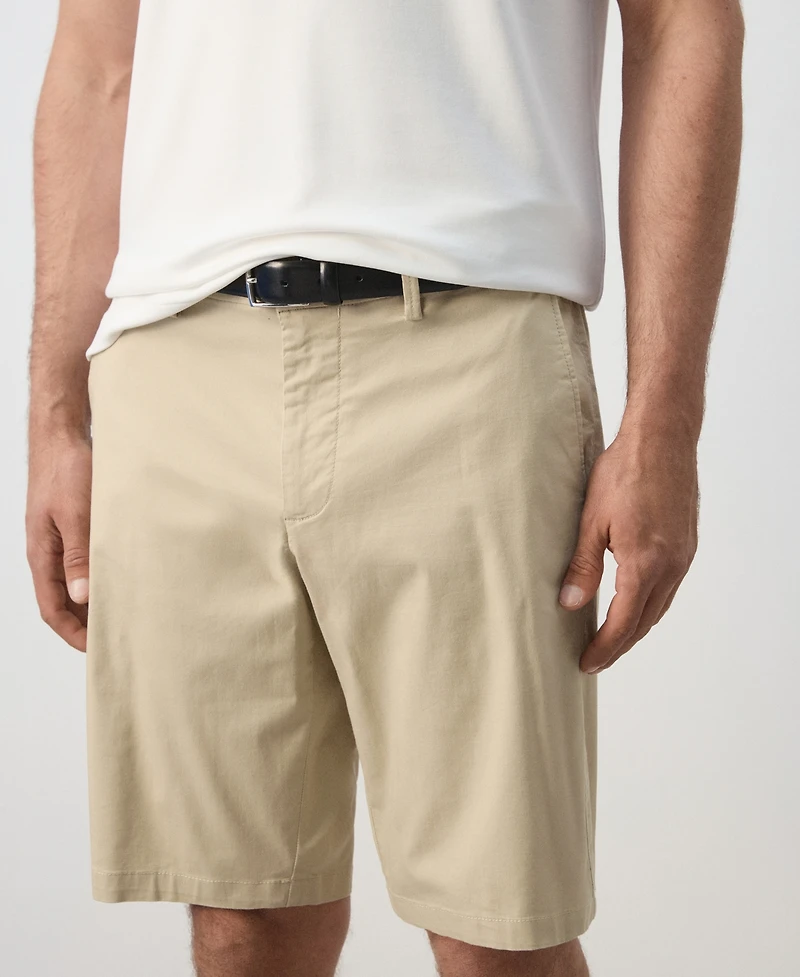 Mango Men's Slim-Fit Chino Cotton 10.12" Bermuda Shorts