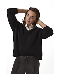 Celtic & Co. Women's Ribbed V-Neck Jumper