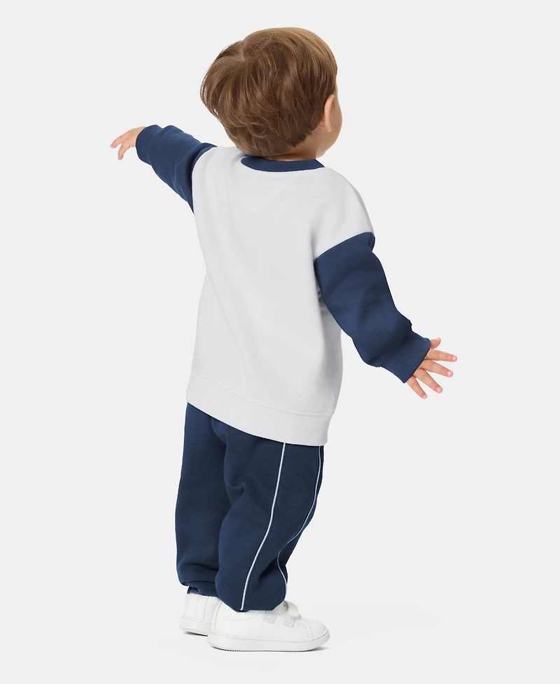 Calvin Klein Baby Boys' Long-Sleeve Top and Pants, 2-Piece Set