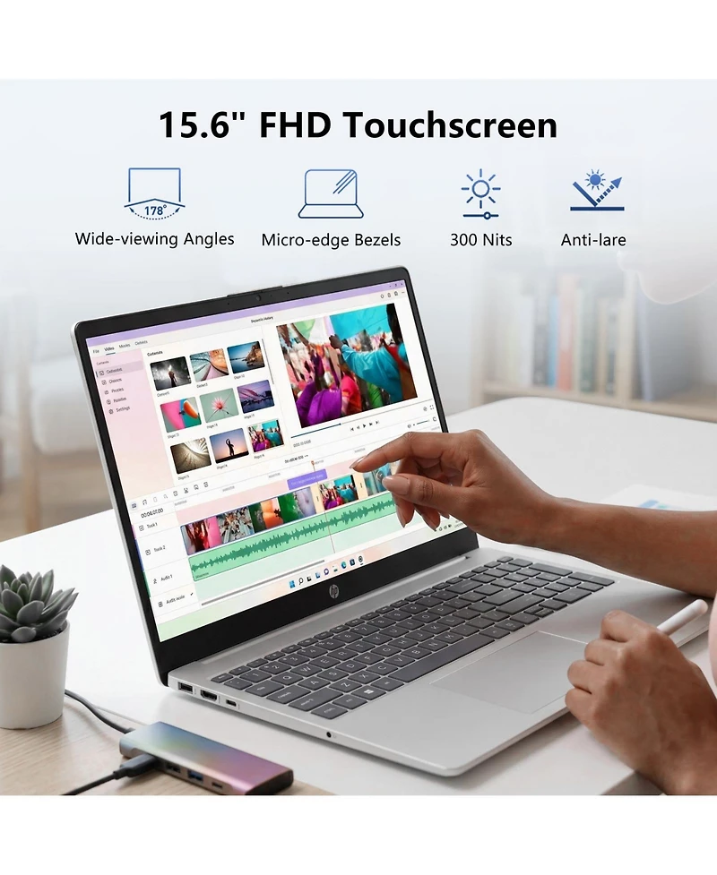 Hp 15.6 inches Touchscreen Laptop, Intel Core Ultra 5 125H, Intel Graphics, 32GB DDR5, 2TB Ssd, Wi-Fi 6, Win11 Pro